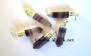 Banded Purple Fluroite Cap Pencil pendants